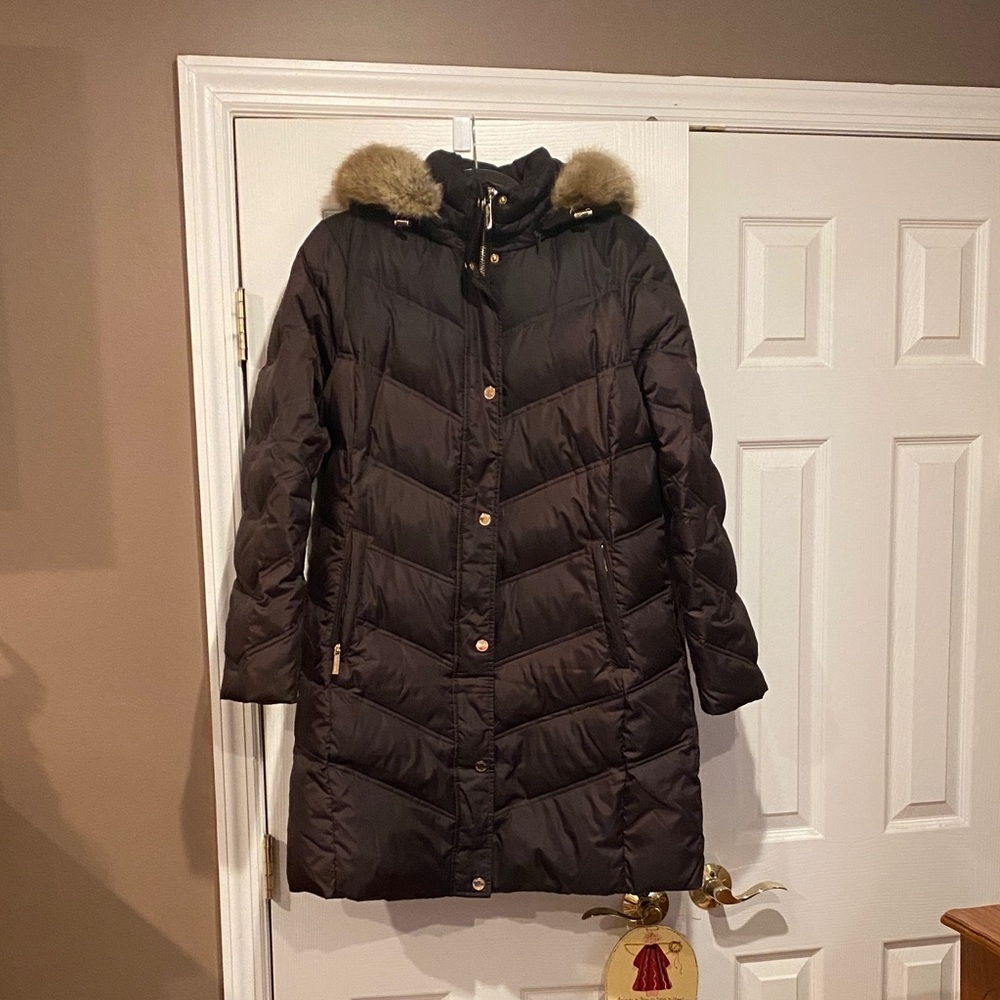 Michael Michael Kors Missy 3/4 down faux fur jacket.